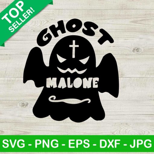 Ghost Malone SVG, Cute ghost halloween SVG, Ghost malone halloween SVG