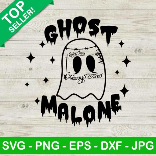 Ghost malone halloween SVG, Cute ghost halloween SVG, Funny Ghost malone SVG