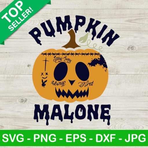 Pumpkin Malone Halloween Svg