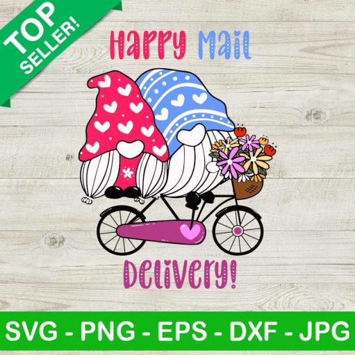 Happy mail delivery gnomes SVG