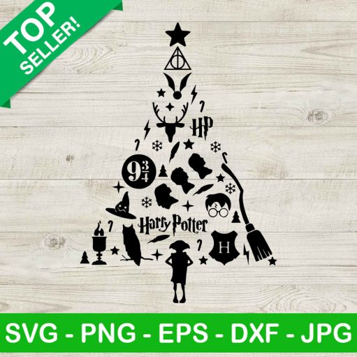 Harry potter christmas tree SVG
