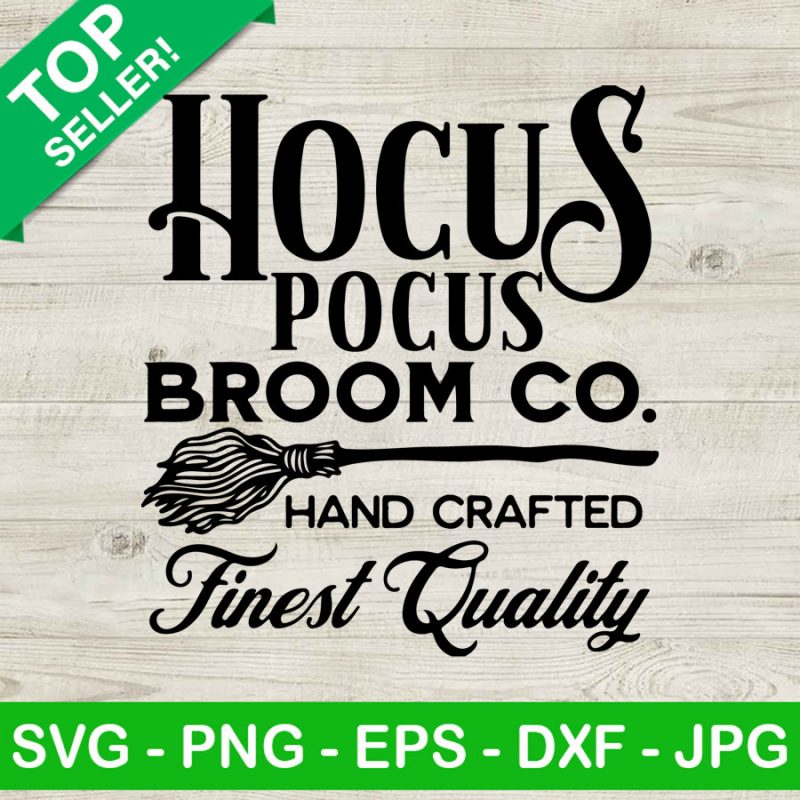 Hocus pocus broom Co SVG, Handcrafted Enchanted Brooms SVG, Rustic