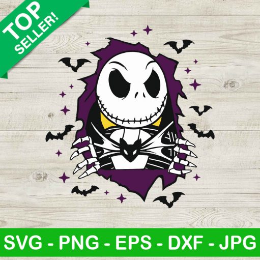 Jack skellington horror face SVG