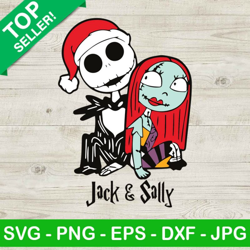 Jack Skellington Santa And Sally SVG, Jack And Sally SVG, Nightmare ...