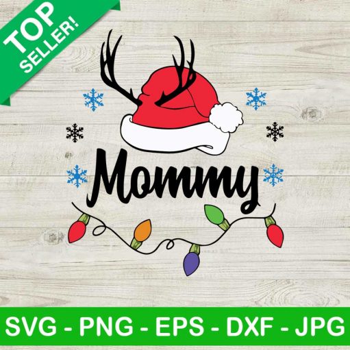 Mommy christmas light SVG