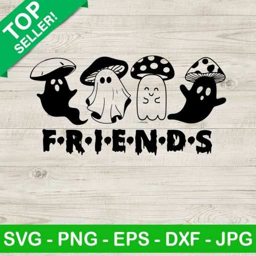 Mushroom boo friends SVG