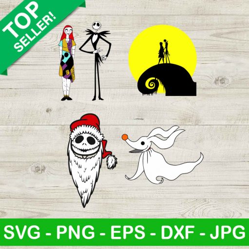 Nightmare Before Christmas bundle SVG, Jack Skellington SVG, Jack And Sally SVG