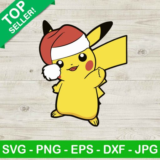 Pikachu christmas SVG