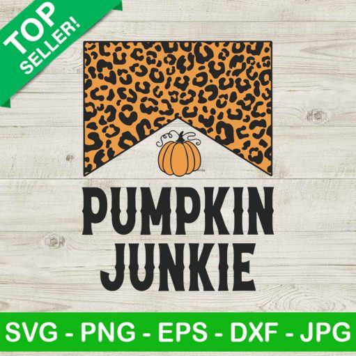 Pumpkin junkie cheetah print SVG
