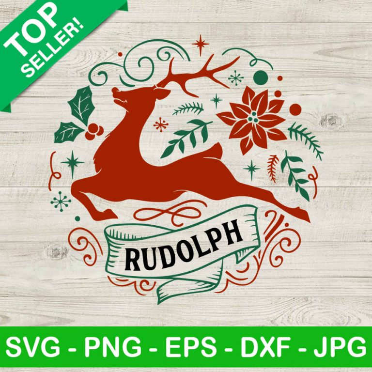 Rudolph christmas SVG, Rudolph Reindeer Christmas SVG, Christmas SVG