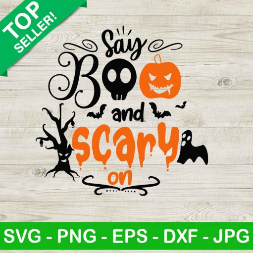Say boo and scary on SVG