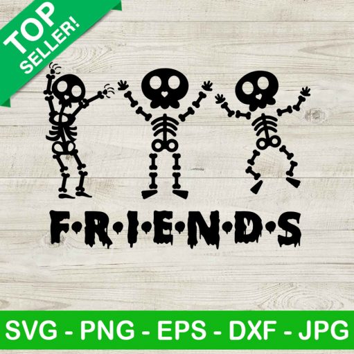 Skeleton dancing friends SVG