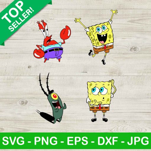 SpongeBob SquarePants character SVG, Spongebob And Plankton SVG, Spongebob Squarepants SVG