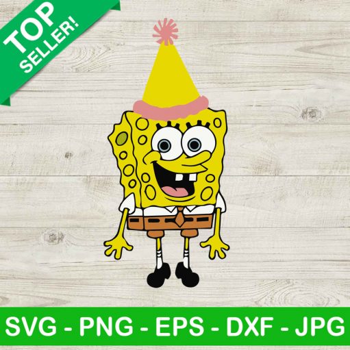 Spongebob Birthday SVG, Happy birthday SVG, Spongebob SVG
