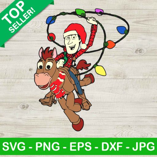 Woody toy story christmas SVG