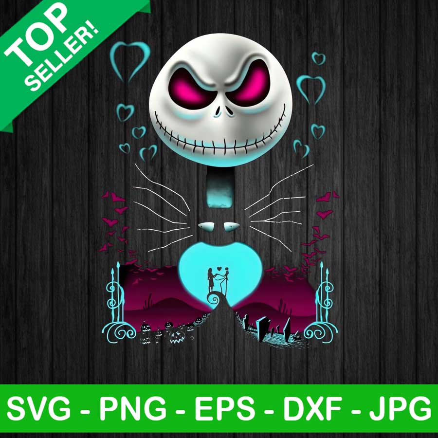 Jack Skellington PNG Nightmare Before Christmas Sublimation Transfer PNG Halloween Heat