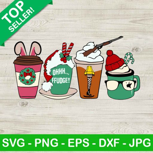 Christmas Coffee Movie Svg