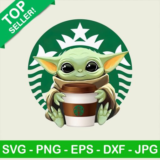 Baby yoda starbucks coffee PNG