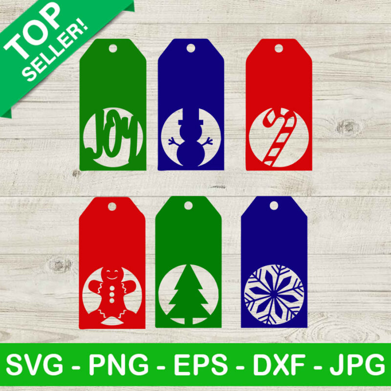 Christmas Tag SVG, Winter holiday SVG, Christmas gift tag SVG