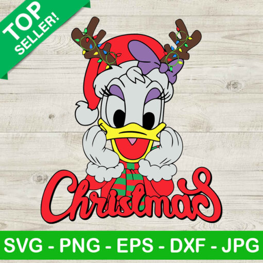 Daisy Duck Christmas Svg