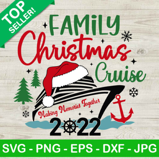 Family Christmas Cruise SVG