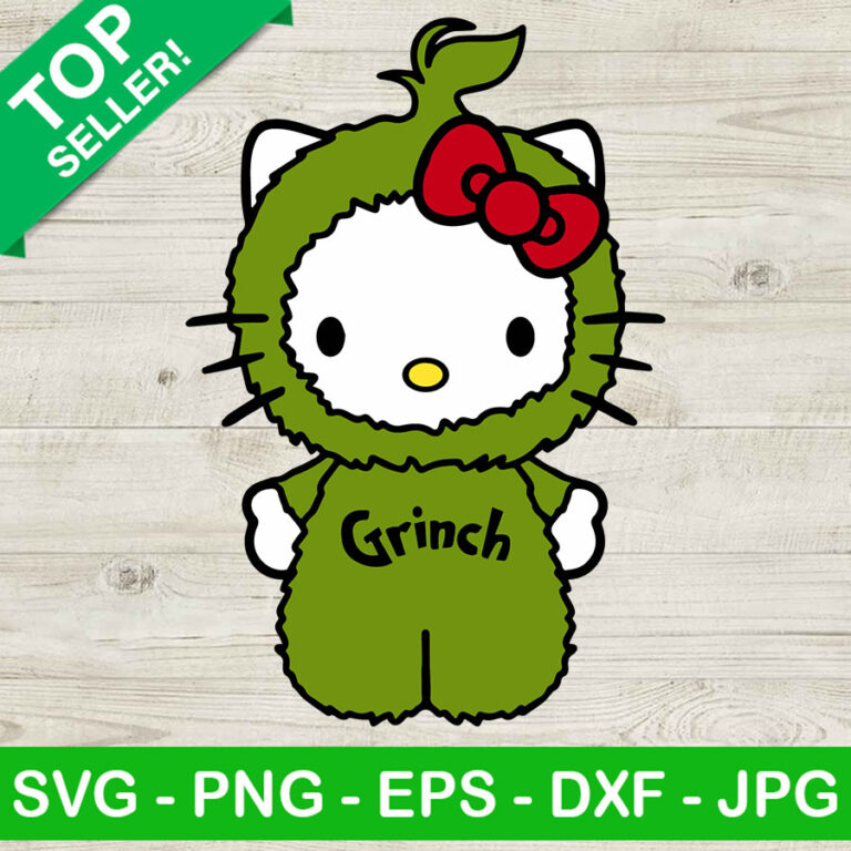 Grinch hello kitty SVG, Hello kitty SVG, Grinch SVG