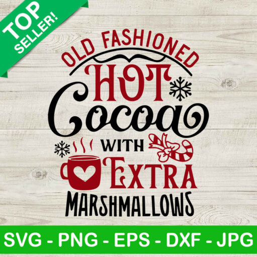 Hot Cocoa Old Fashioned Svg