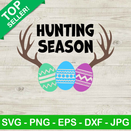 Hunting Season Rabbit Egg Svg