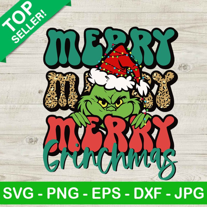 Merry Merry Grinchmas Svg Grinch Svg Merry Christmas Svg 8900