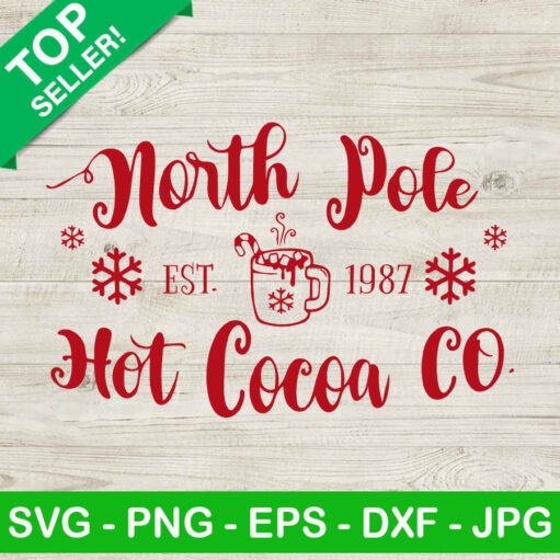 North Pole Hot Cocoa Co Svg