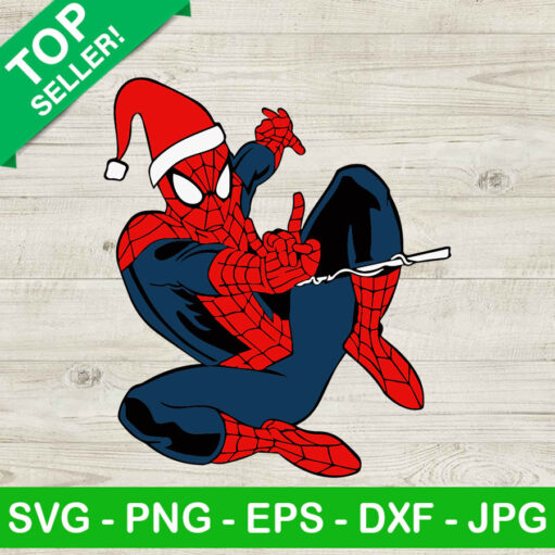 Spiderman Christmas Svg