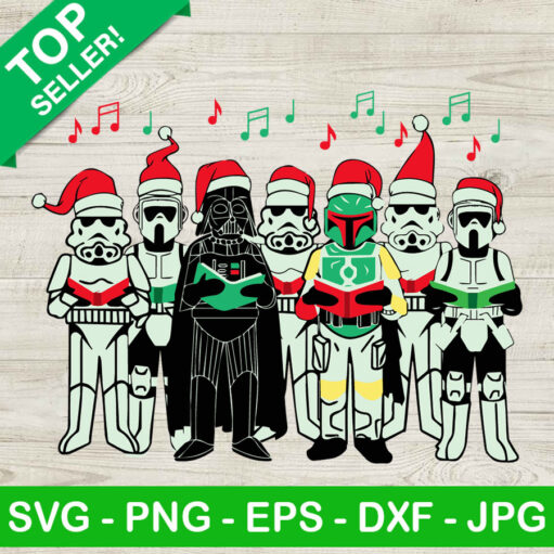 Star Wars Christmas Music Svg