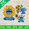 Stitch sunflower SVG