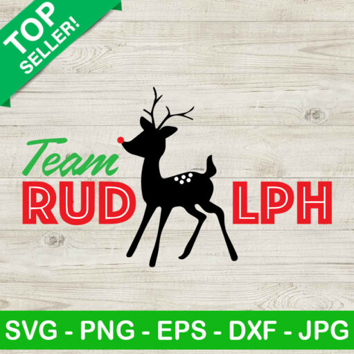 Team Rudolph Christmas Svg