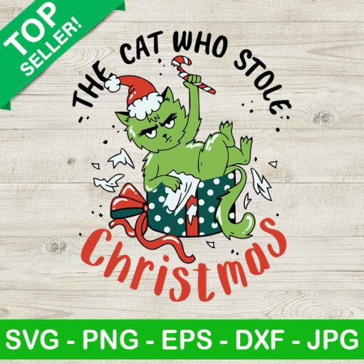 The Cat Who Stole Christmas Svg