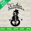 The Gothic Snowman Svg