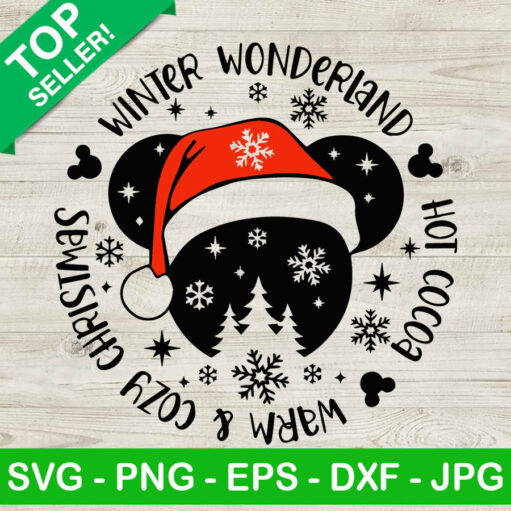 Winter wonderland mickey head SVG