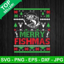 Merry Fishmas Ugly Sweater SVG