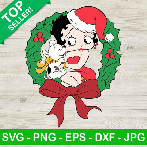 Betty Boop Christmas Breath Svg