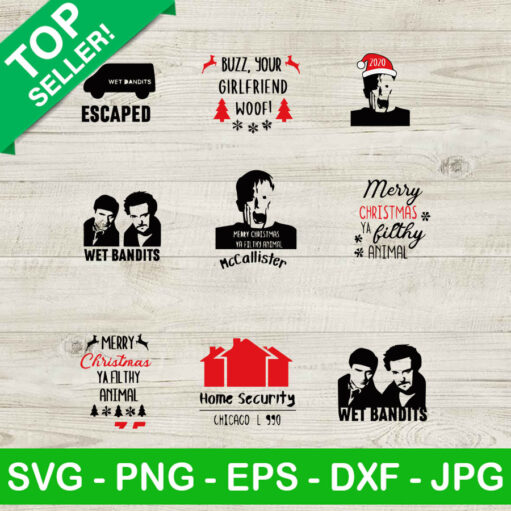 Home Alone Bundle Svg