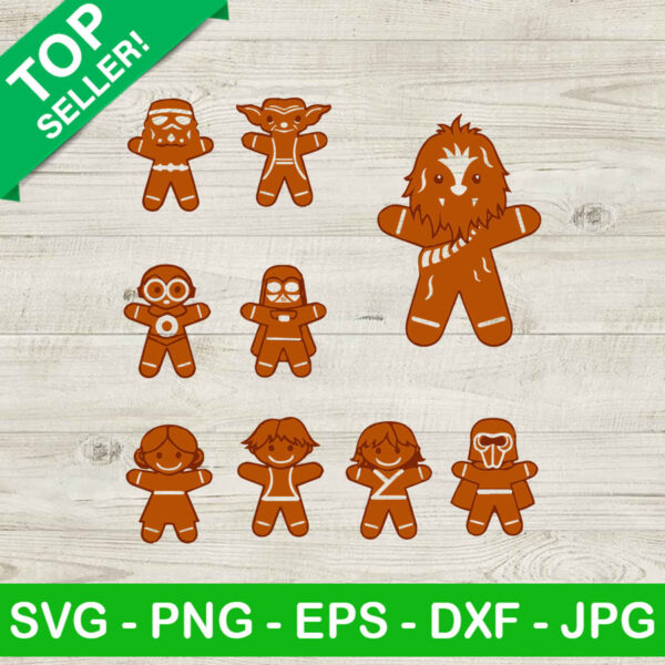 Star wars gingerbread man SVG