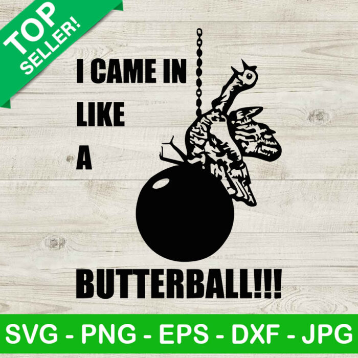 I came in like a butterball SVG, Funny Thanksgiving SVG, Funny turkey SVG