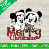 Merry christmas mickey and minnie SVG