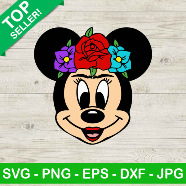 Minnie mouse Frida kahlo SVG, Frida Kahlo disney SVG, Christmas Disney SVG