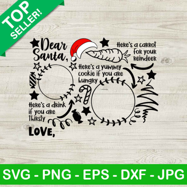 Santa cookie tray svg