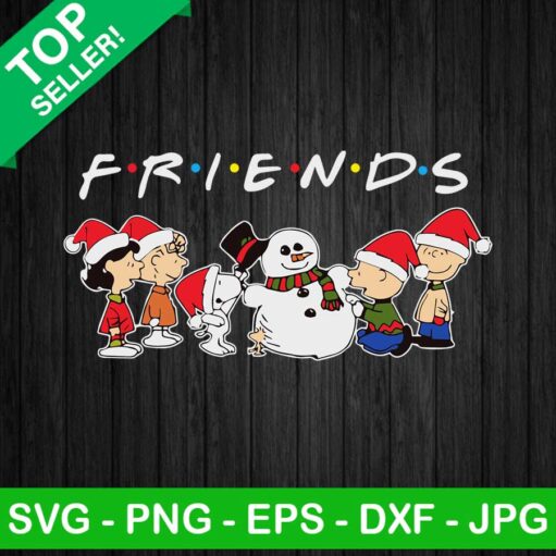 Snoopy character christmas friends SVG