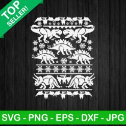 Dinosaur ugly sweater SVG