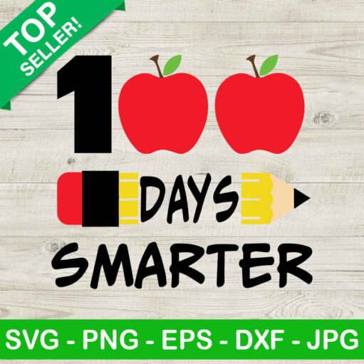 100 Days Smarter Svg