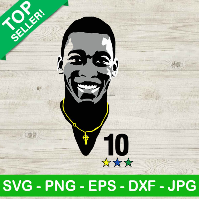 Pele 10 SVG, King Of Football SVG, Football Player SVG