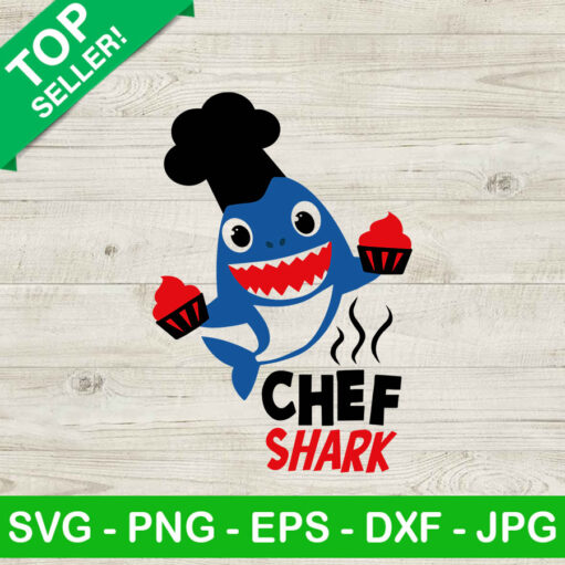 Chef Shark Svg